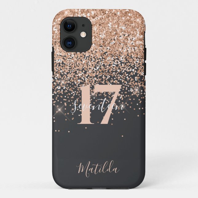 Coques Case-Mate iPhone Fille parties scintillant scintille d'anniversaire (Dos)