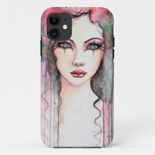 Etui iPhone Case-Mate Fille peinte à l'aquarelle abstraite colorée