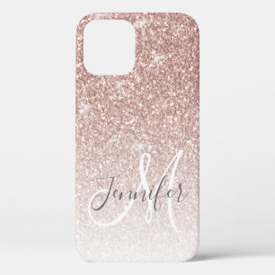Case-Mate iPhone Case Fille Rose Parties scintillant or rose Monogramme