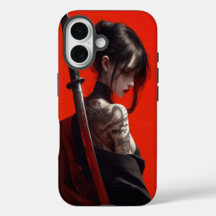Coques iPhone 16 fille samouraï