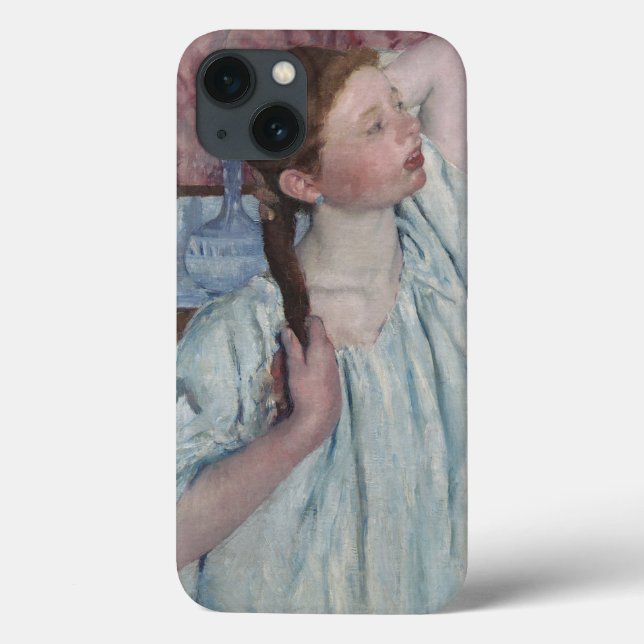 Coques Case-Mate iPhone Fille s'chargeant des ses cheveux, 1886 (huile sur (Verso)