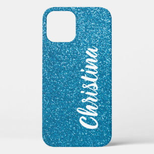 Case-Mate iPhone Case Fille Turquoise Nom de Parties scintillant Personn