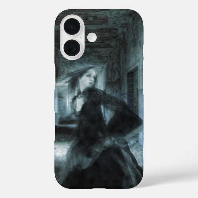 Coques Case-Mate iPhone Fille victorienne effrayée Ghost Courir dans Hallw (Verso)