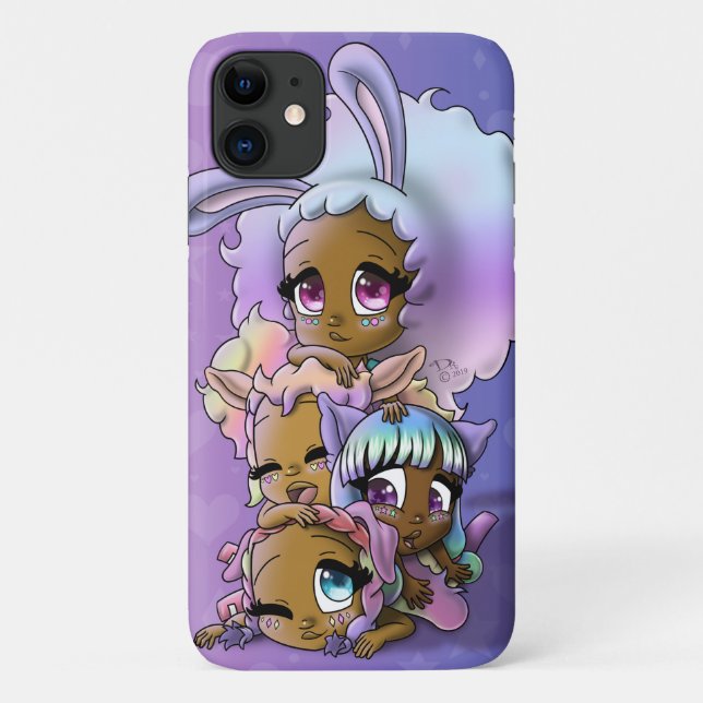 Coques Case-Mate iPhone Filles afro-américaines (Dos)