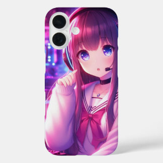 Coques iPhone 16 filles d'anime