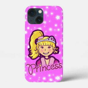 iPhone 13 Mini Case Filles nommé princesse lilas rose