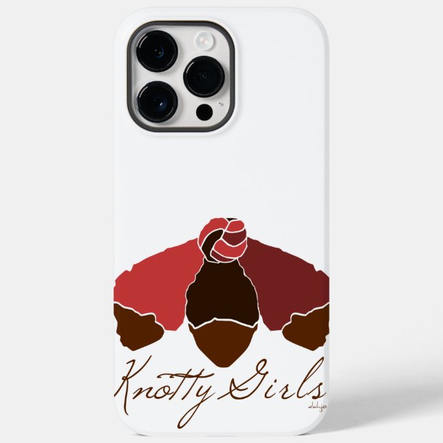 Coques Case-Mate iPhone Filles noueuses Filles noires avec les cheveux lié (Verso)