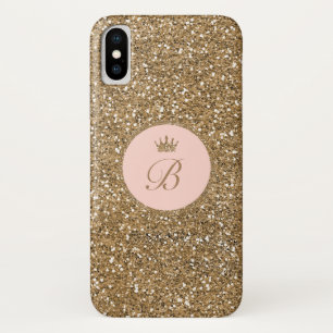 Case-Mate iPhone Case Filles Parties scintillant or rose Princesse Couro