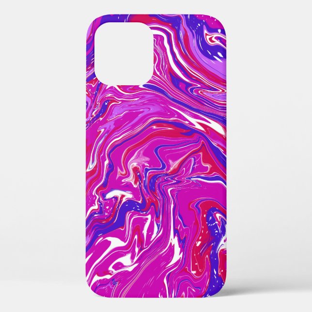 Coques Case-Mate iPhone Fils de marbre rose et violet (Verso)