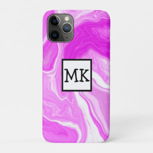 Case-Mate iPhone Case Fils roses et Marbres blancs Personnalisés