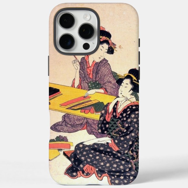 Coques Case-Mate iPhone Fine Art Japon Imprimer Japonaise Femmes Lecture L (Verso)