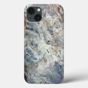 iPhone 13 Case Finition en marbre blanc bleu glace