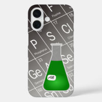 Fiole Erlenmeyer vert (avec initiales) Chimie