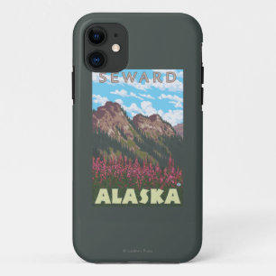 Etui iPhone Case-Mate Fireweed et montagnes - Seward, Alaska