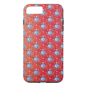 Etui iPhone Case-Mate Flacon de Noël rouge et bleu Abstrait