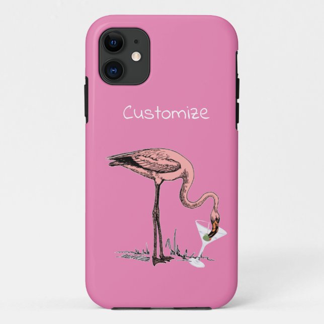 Coques Case-Mate iPhone Flamant rose Boire Martini Thunder_Cove (Dos)