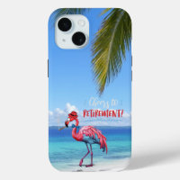 Flamant rose de retraite sur Tropical Beach