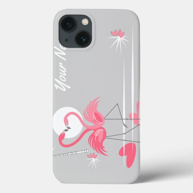 Coques Case-Mate iPhone Flamant rose Love Side Name IPad Mini horizontal (Verso)