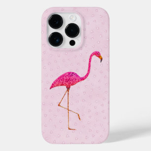 Coque Pour iPhone 14 Pro Flamant rose rose