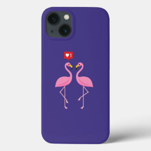 Case-Mate iPhone Case Flamant rose Rose Comme Heart Pastel