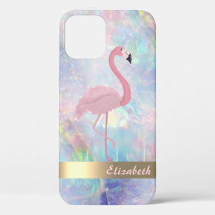 Case-Mate iPhone Case Flamant rose rose mou moderne Holographique Optiqu