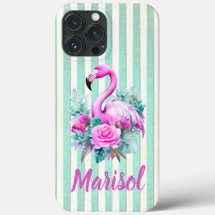 Case-Mate iPhone Case Flamant rose rose tropicale Vintage customisé