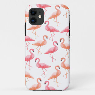 Coque Case-Mate Pour iPhone Flamants roses aquarelles