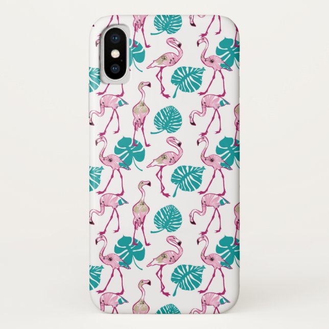 Coques Case-Mate iPhone Flamants roses roses (Dos)