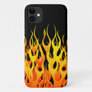 Case-Mate iPhone Case Flames de course Orange classique en feu