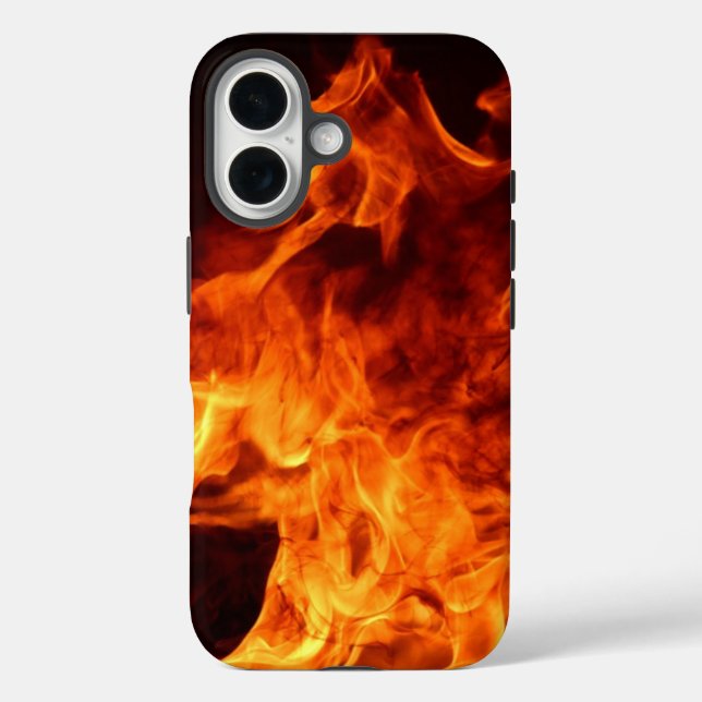 Coques Case-Mate iPhone Flames rouges (Verso)