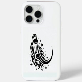 Coque iPhone 15 Pro Max Flaming Racer Silhouette 