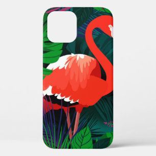 Case-Mate iPhone Case Flamingo rose. Feuilles tropicaux, papillon rose,