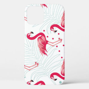 Case-Mate iPhone Case Flamingo tropical et feuille, motif d'été.