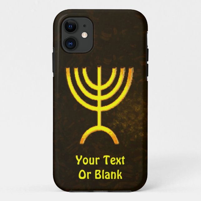 Coques Case-Mate iPhone Flamme de Menorah (Dos)