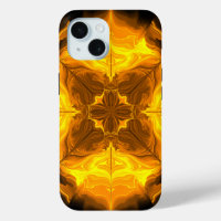 Flamme Dorée Kaléidoscope Art Fractal