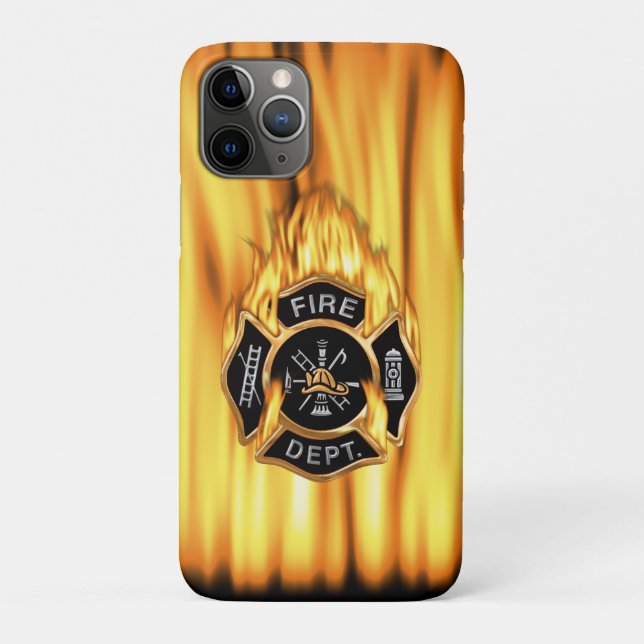 Coques Case-Mate iPhone Flammes du service des incendies (Dos)