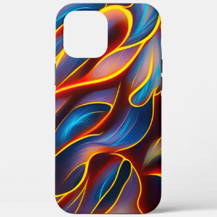 Case-Mate iPhone Case Flammes rouges bleues Abstraites