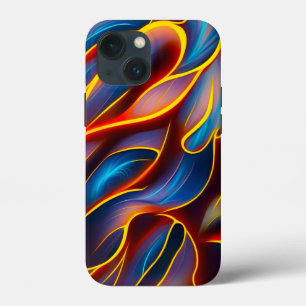 Case-Mate iPhone Case Flammes rouges bleues Abstraites