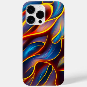Coque Pour Pour iPhone 14 Pro Max Flammes rouges bleues Abstraites