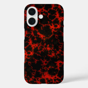 Coques iPhone 16 Flammes rouges et noires
