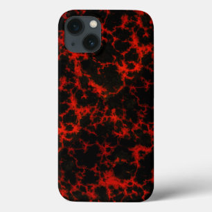 Etui iPhone 13 Flammes rouges et noires