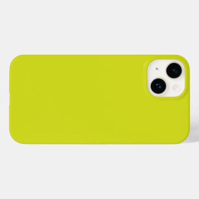 Coques Case-Mate iPhone Flat Yellow Background – Back-to-School Texture (Verso (horizontal))