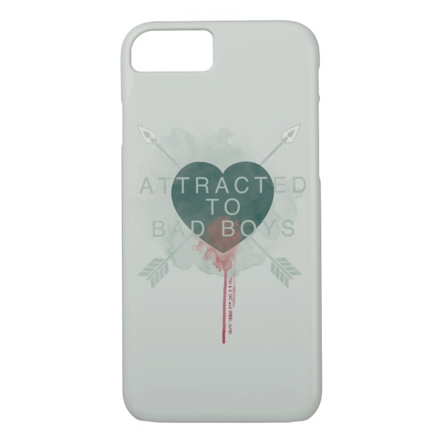 Coques Case-Mate iPhone Flèche | "Attiré Aux Mauvais Garçons" Coeur Percé (Dos)
