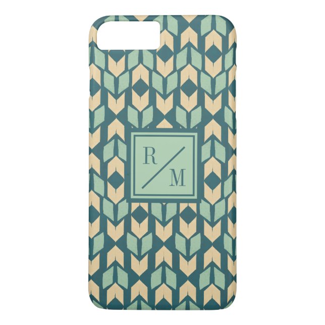 Coques Case-Mate iPhone Flèche turquoise géométrique extérieure d'étape | (Dos)