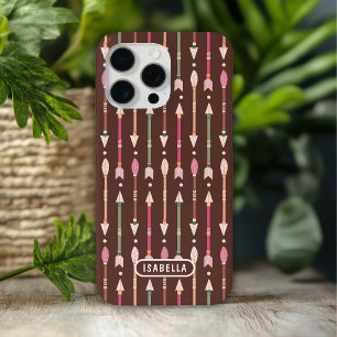 Coque iPhone 15 Pro Max Flèches Bohème Occidentale Cowgirl du Désert Perso