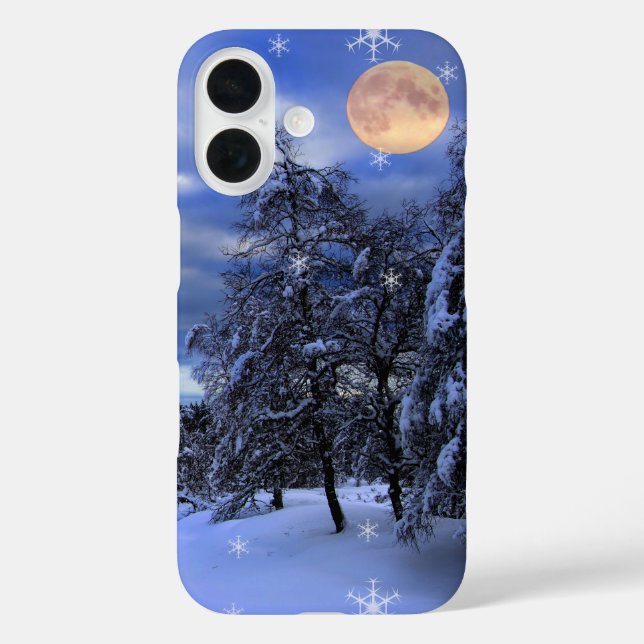 Coques Case-Mate iPhone Flèches de neige de la nuit d'hiver (Verso)