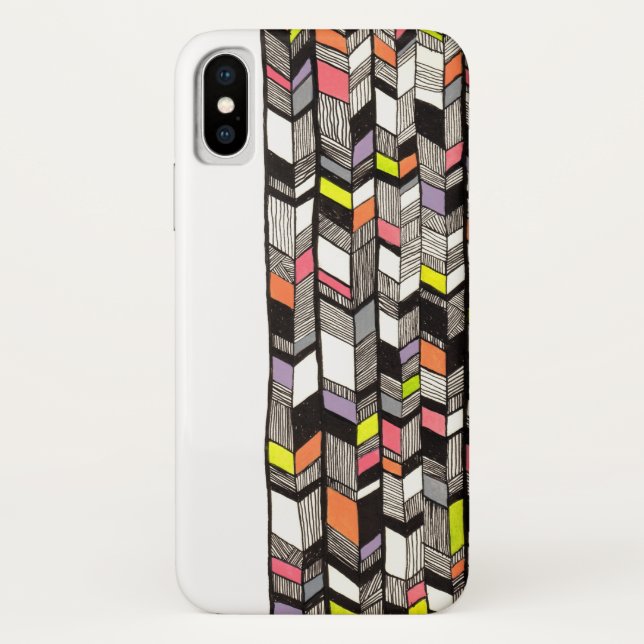 Coques Case-Mate iPhone Flèches modernes Motif d'encre Tribal Abstrait (Dos)
