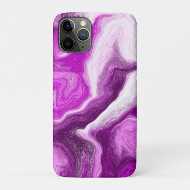 Coques Case-Mate iPhone Flèches pourpres et Marbres blancs personnalisées (Dos)