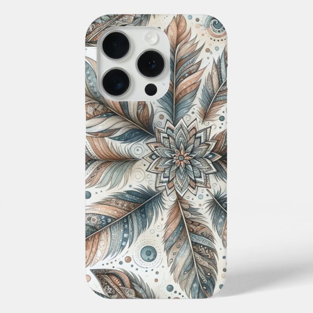 Coques Case-Mate iPhone Fleur à Plumes (Verso)