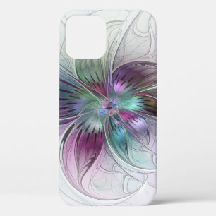 Case-Mate iPhone Case Fleur Abstraite colorée Art moderne floral fractal